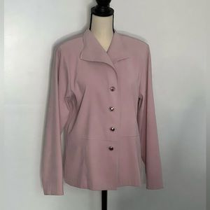 Vintage 90’s R&K Original Blush Pink Blazer Jacket Size 10